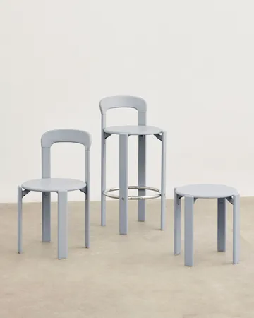 Rey stool Ø46,5x46 cm - Slate blue - HAY