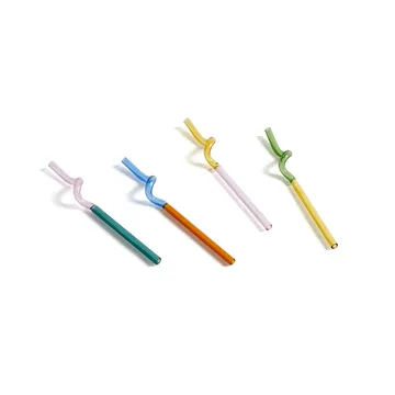 Sip Spiral straw 4-pack - multi - HAY