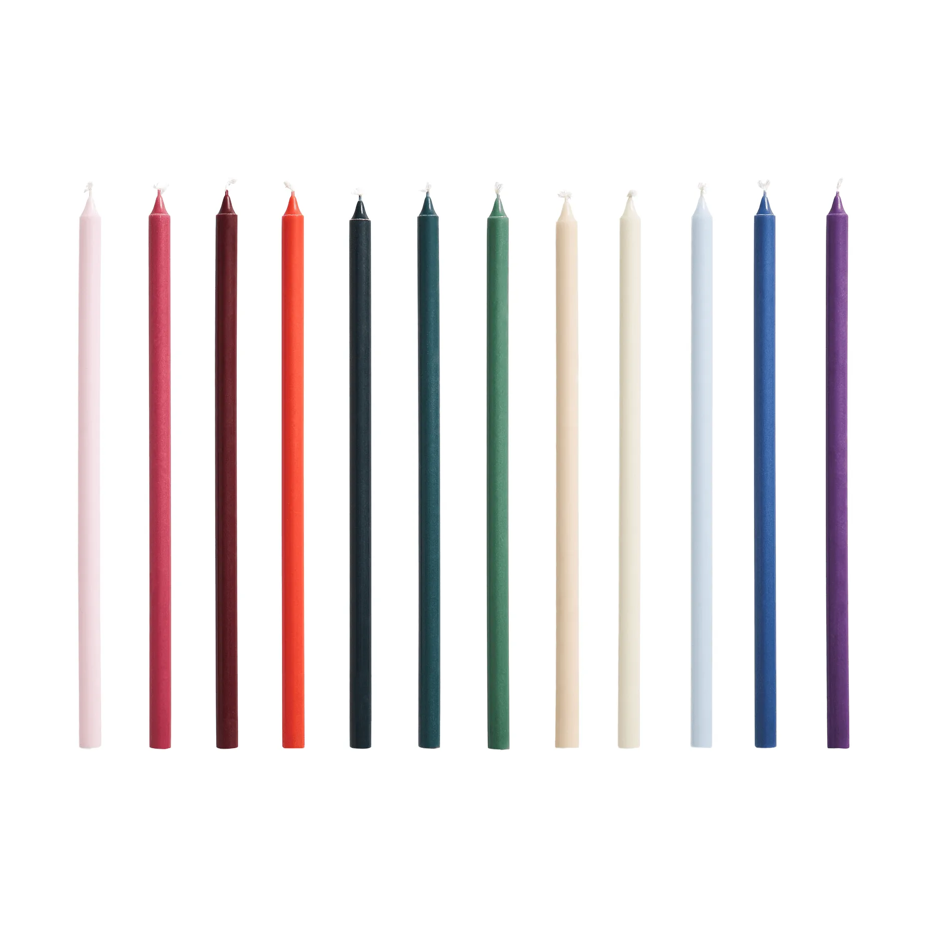 Slim candles 12-pack, Multi HAY