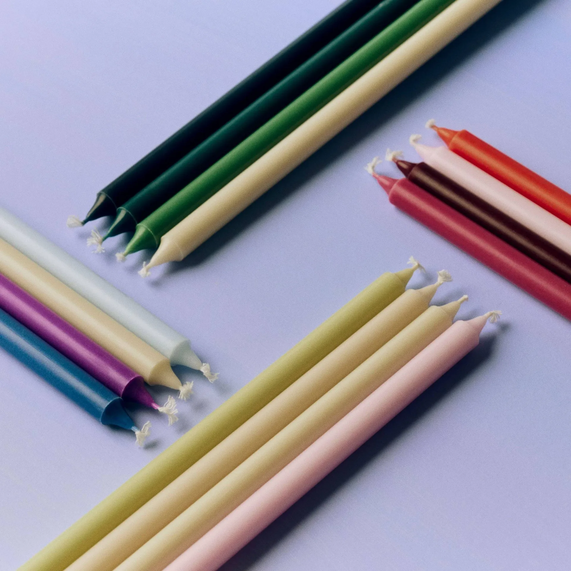 Slim candles 12-pack, Multi HAY