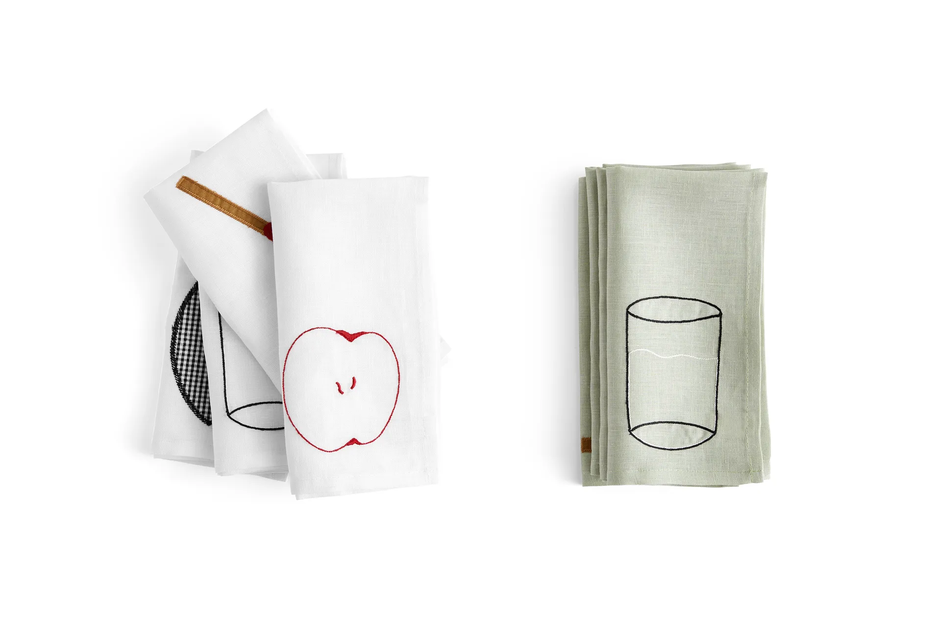 Sobremesa linnen napkin 45x45 cm 4-pack, White HAY