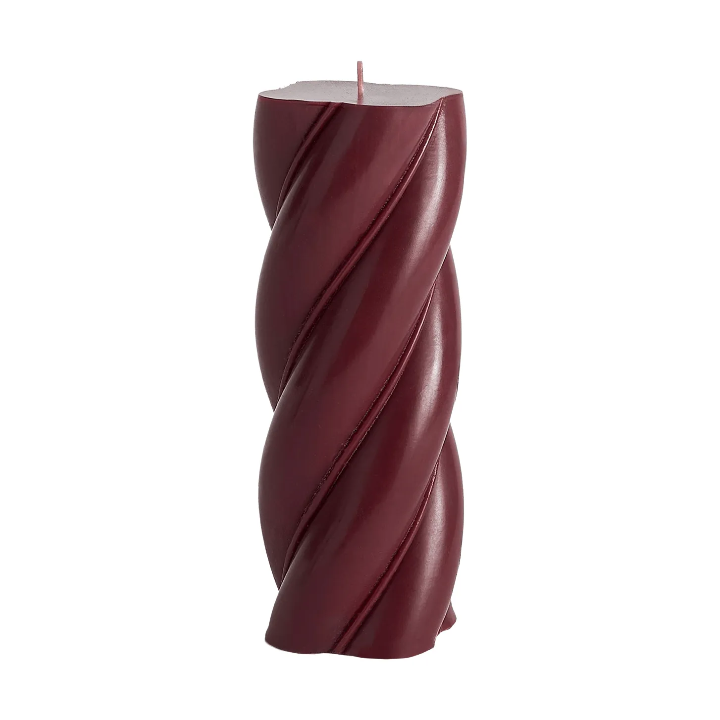 Soft Serve Candle pillar candle, Bordeaux, Ø7.8x19.5 cm HAY