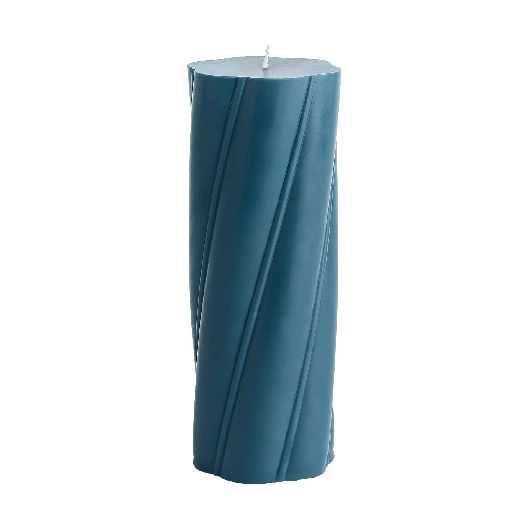 Soft Serve Candle pillar candle, Dark teal, Ø9.5x24.5 cm HAY