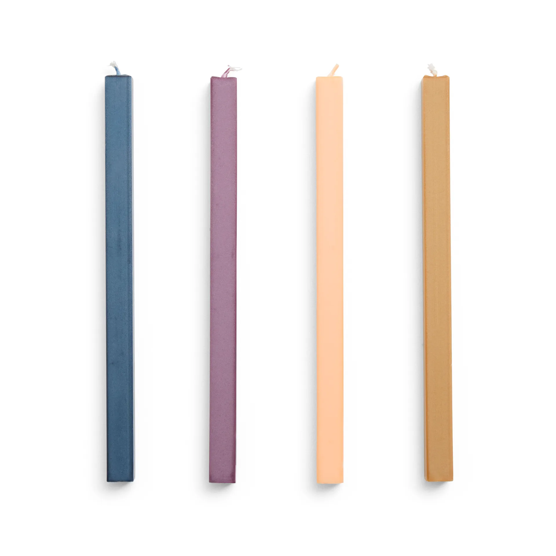 Square Candle light mix 4-pack, Dark HAY