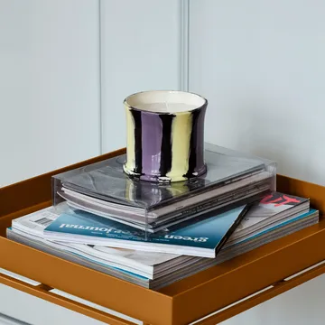 Stripe scented candle - fig leaf - HAY