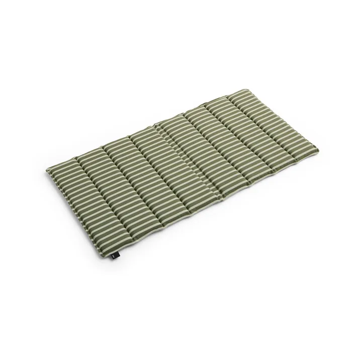 Terrazza Folding seat cushion - Olive bold stripe, 82x40 cm - HAY