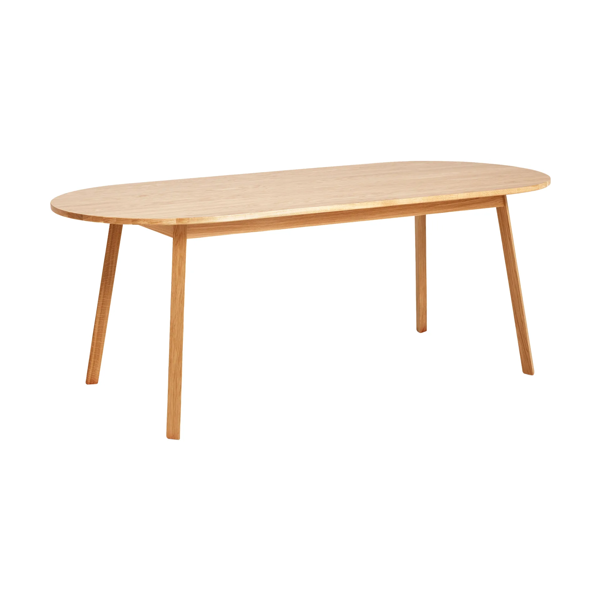 Triangle Leg dining table, Oiled oak, 250x85 cm HAY