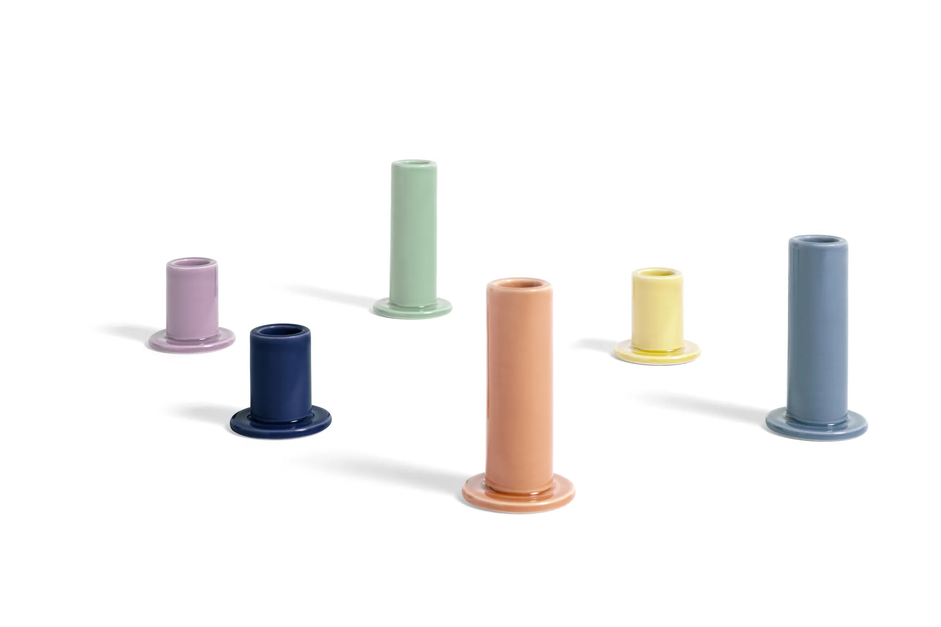 Tube candle sticks 10 cm, Mint HAY