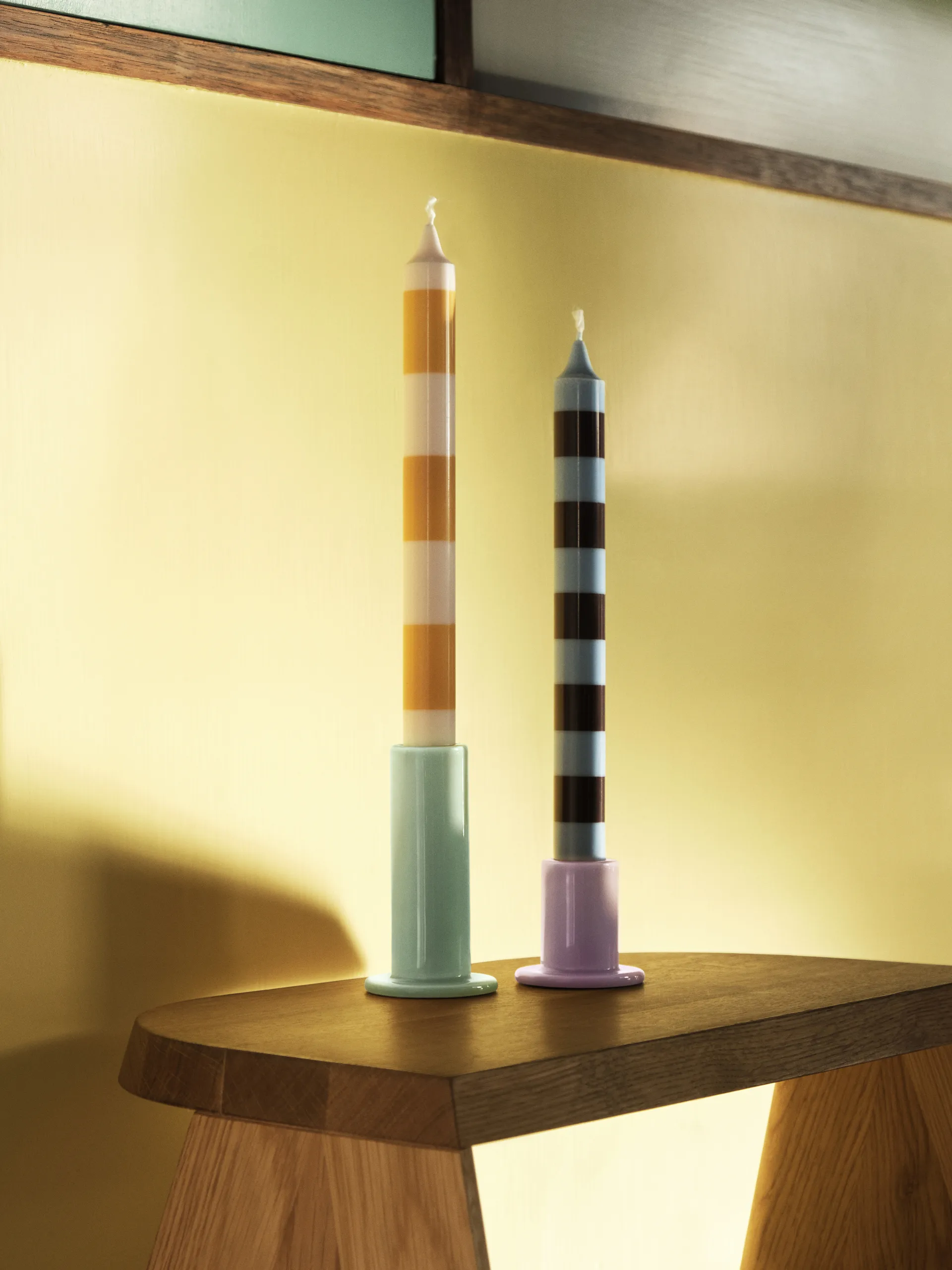 Tube candle sticks 10 cm, Mint HAY