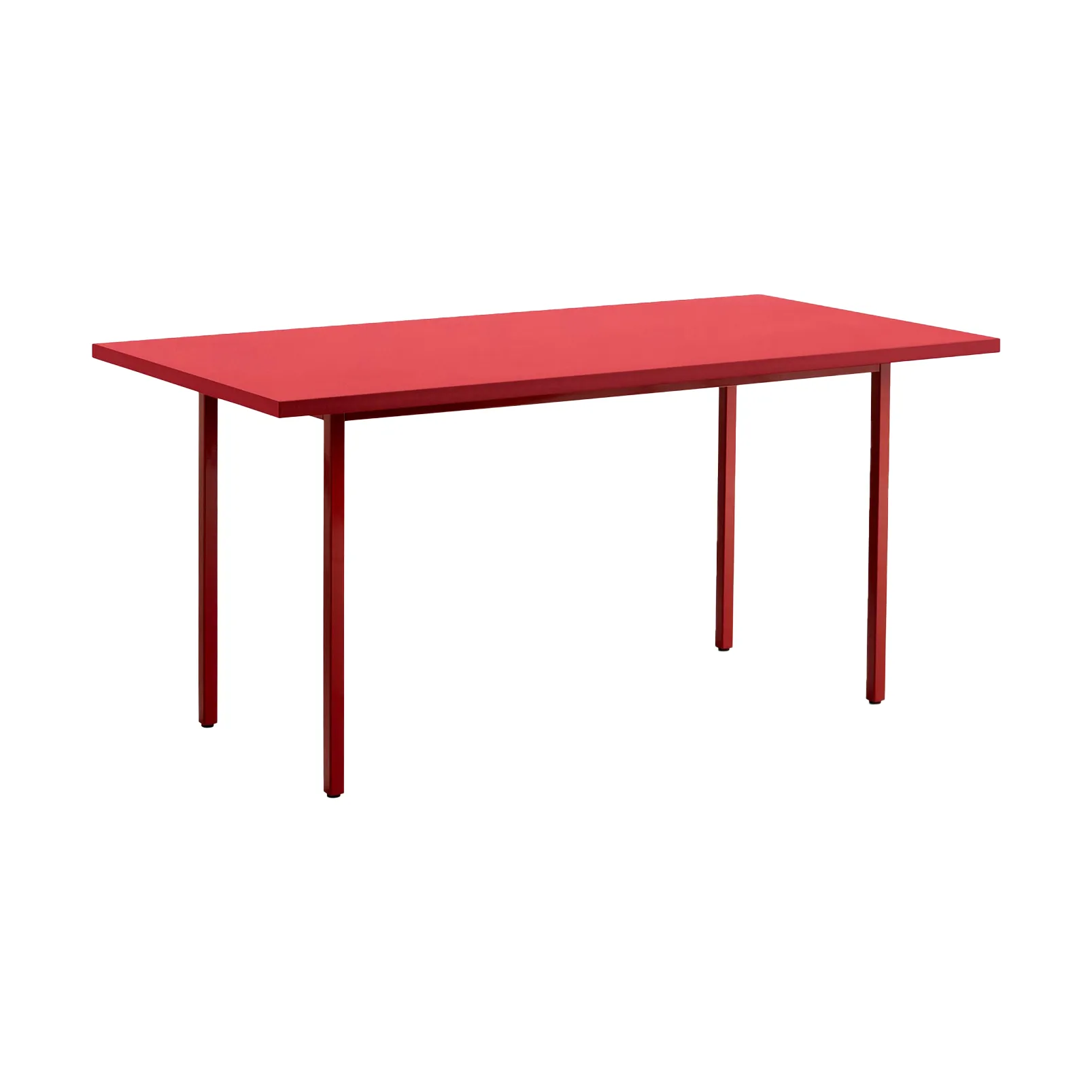 Two-Colour dining table 90x240 cm, Maroon red-red HAY