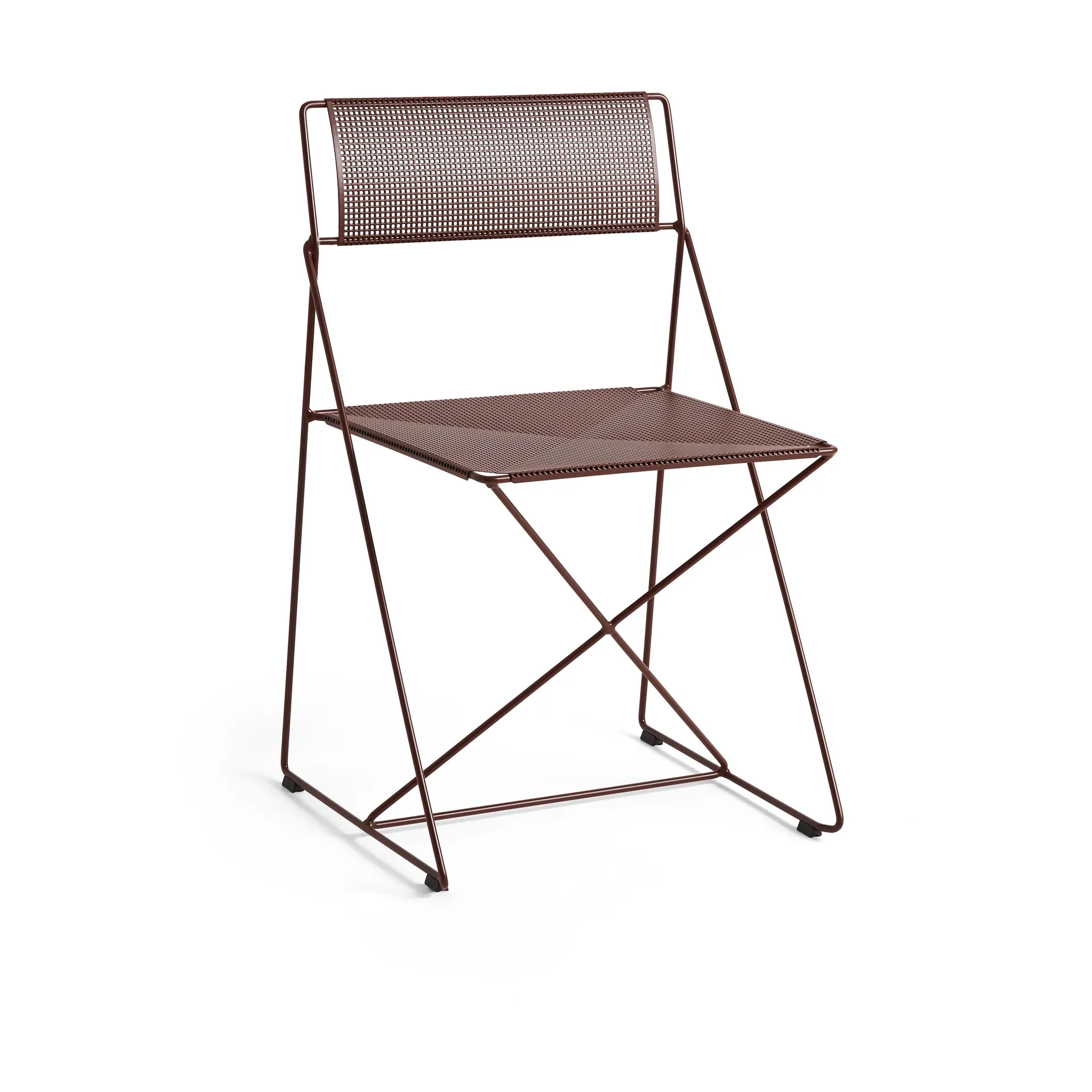 X-Line Indoor Outdoor chair, Iron red HAY