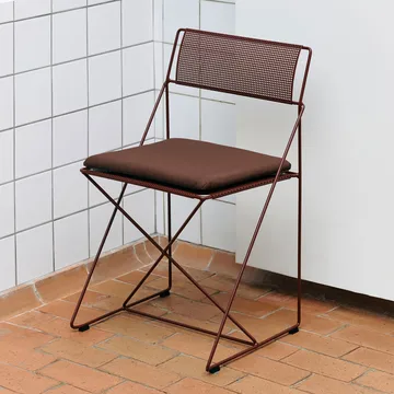 X-Line Indoor Outdoor chair - Iron red - HAY