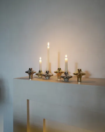 Doublet no. 01 small candlestick - Brass - Hein Studio