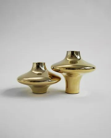 Doublet no. 02 s large candlestick - Brass - Hein Studio