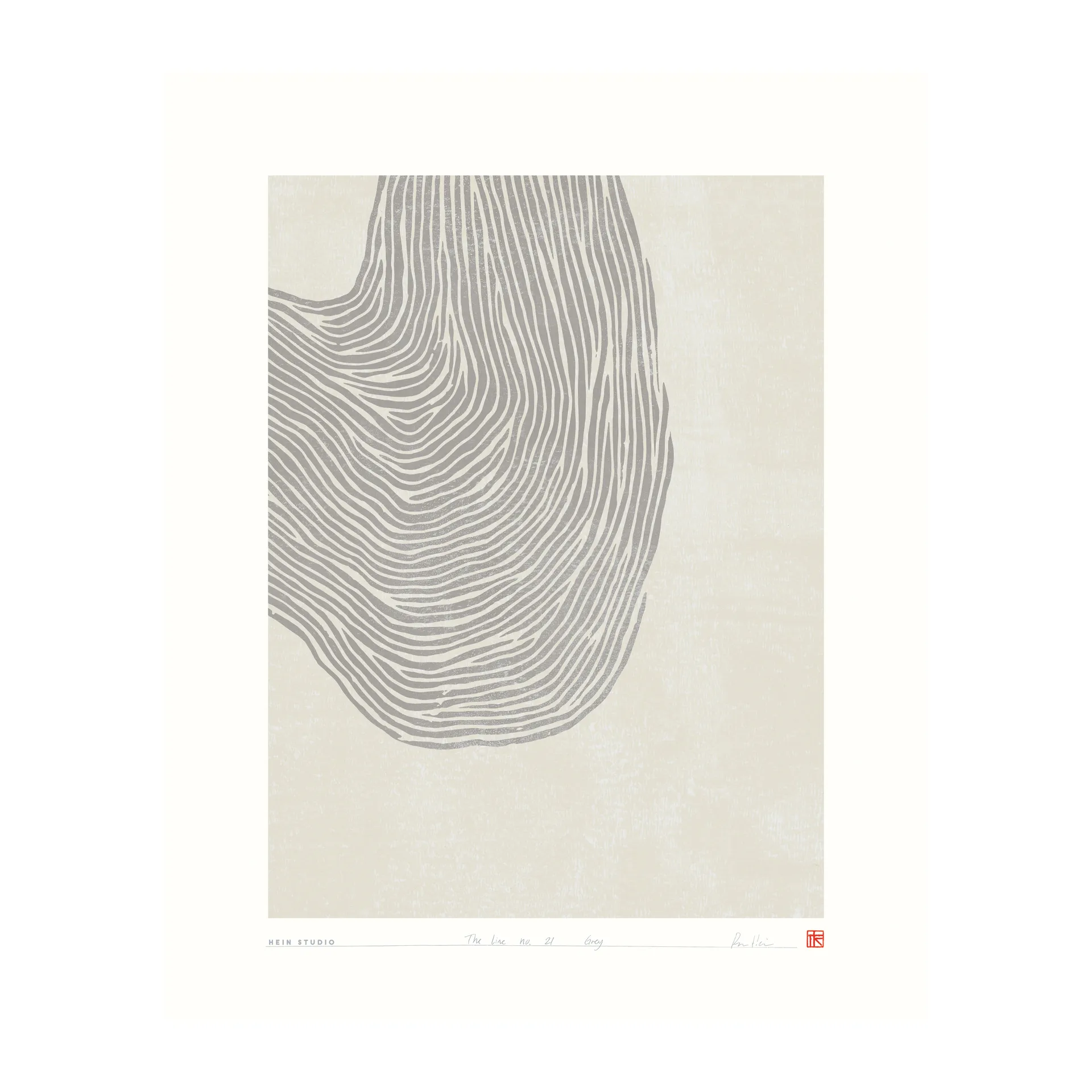 The Line poster 40x50 cm, No. 21 Hein Studio