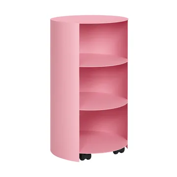 Hide pedestal Ø38x68 cm - Light pink textured - Hem