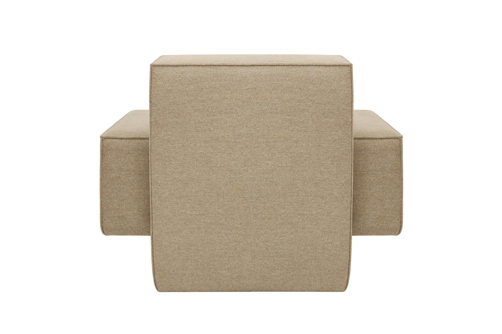Hunk lounge chair with arm rest, Beige Hem