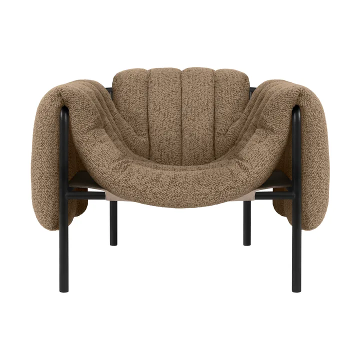 Puffy lounge chair - Sawdust-black grey - Hem