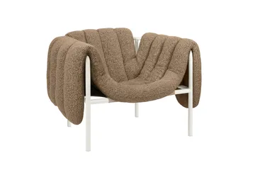 Puffy lounge chair - Sawdust-cream - Hem
