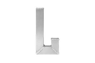 Tig Single hook - Brushed aluminum - Hem