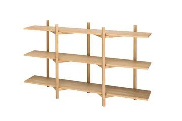 Zig Zag shelf Low 175x100 cm - Oak - Hem