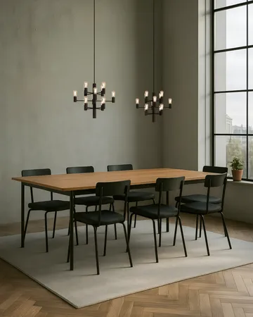 Manola Mini 12 chandelier - Black - Herstal