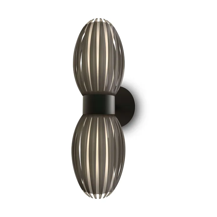 Tentacle wall lamp duo 34 cm - Black-Smoked - Herstal