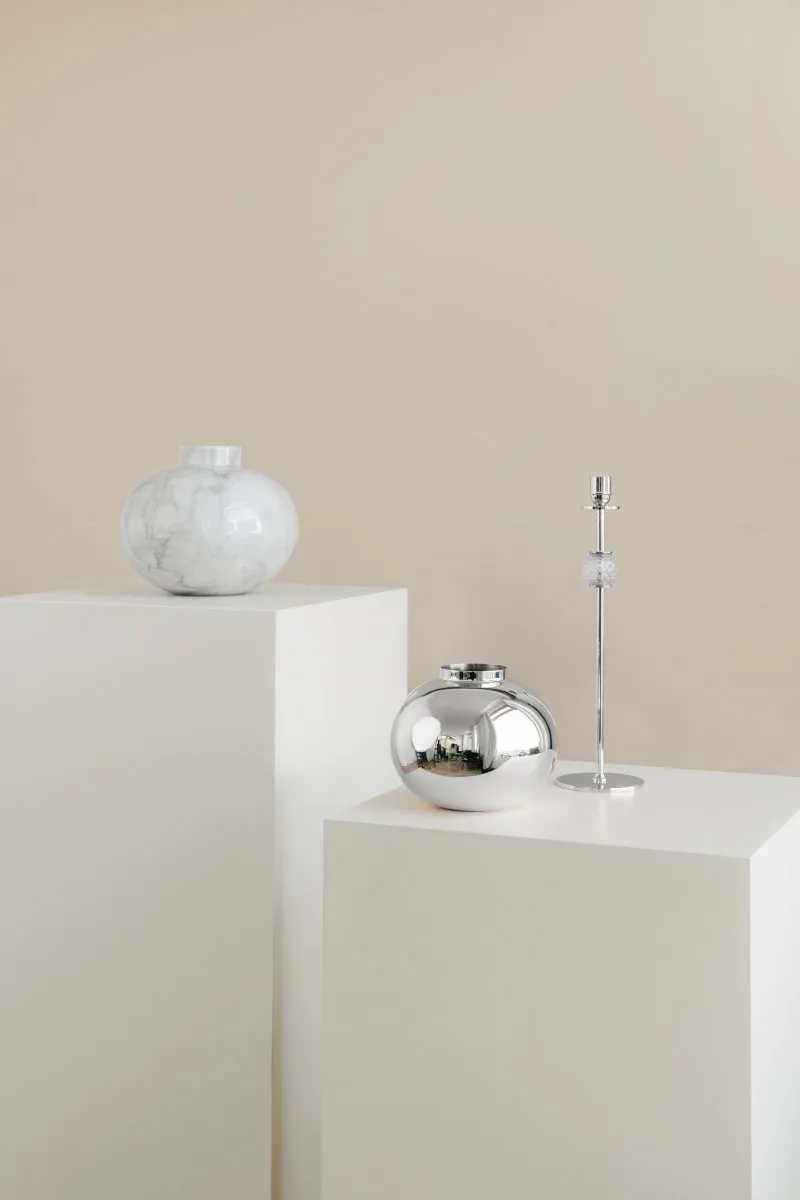 Amico vase Ø20 cm, Nickel-plated brass Hilke Collection