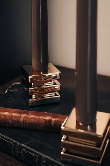 Cara candle sticks - Solid brass - Hilke Collection