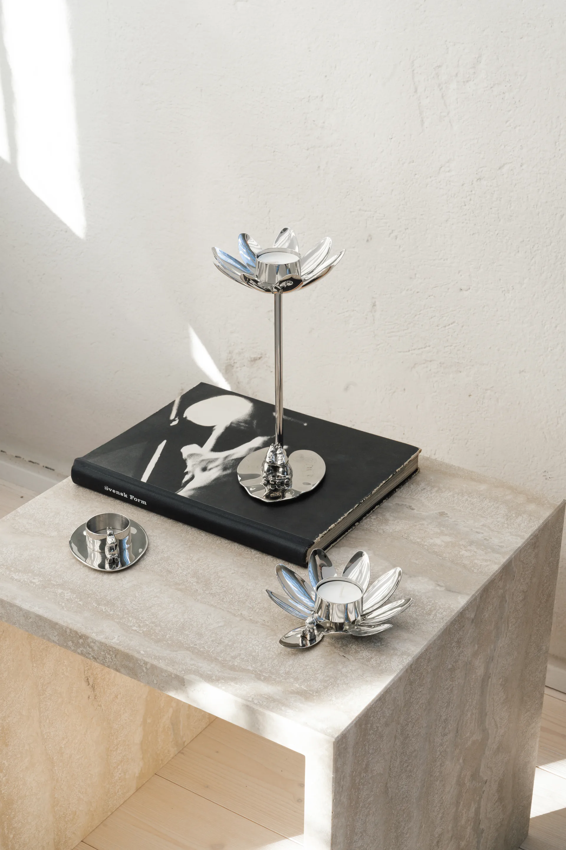 Hilke X Mumin Little My candle holder, Nickel-plated brass Hilke Collection