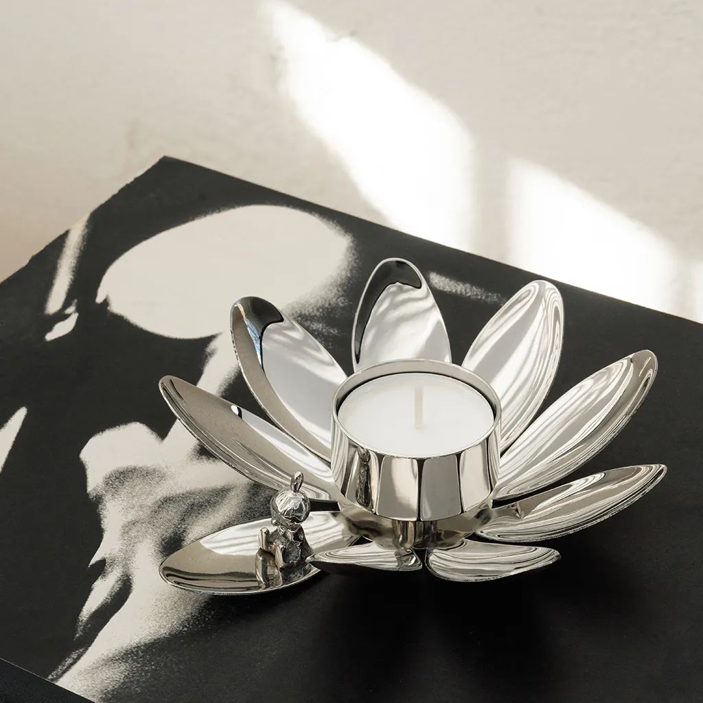 Hilke X Mumin Little My candle holder, Nickel-plated brass Hilke Collection