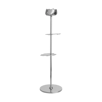 Ninfea Alta candlestick 35 cm - Nickel-plated brass - Hilke Collection