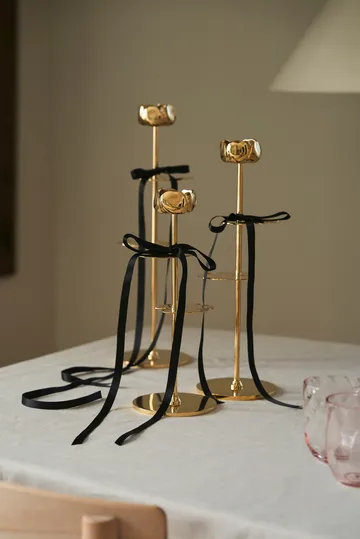 Ninfea Alta candlestick 40 cm - Brass - Hilke Collection