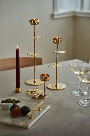 Ninfea No.2 candlestick - Brass - Hilke Collection