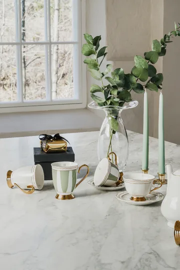 Strisce Salvia cup with saucer - 22 cl - Hilke Collection