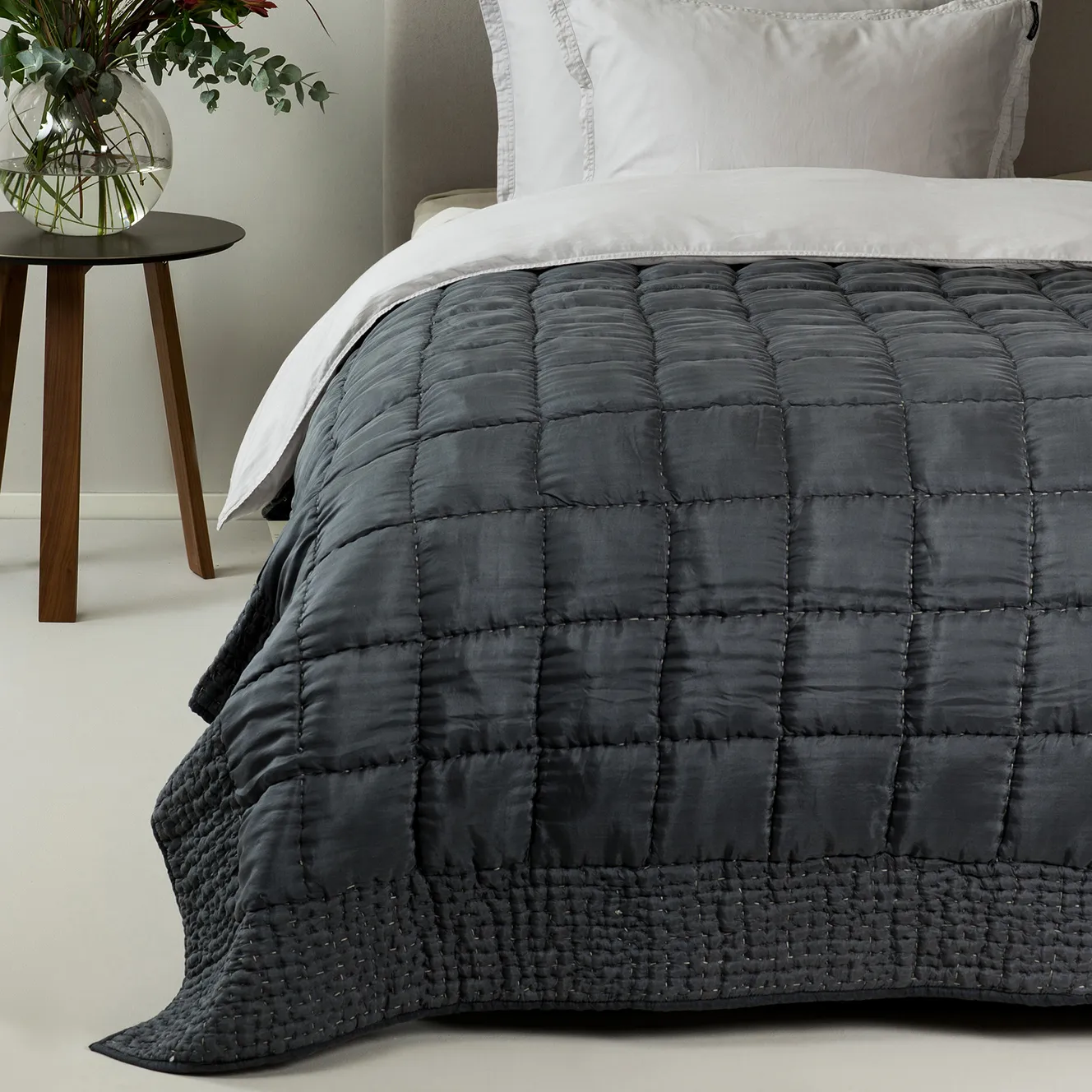 Delia bedspread anthracite, 160x240 cm Himla