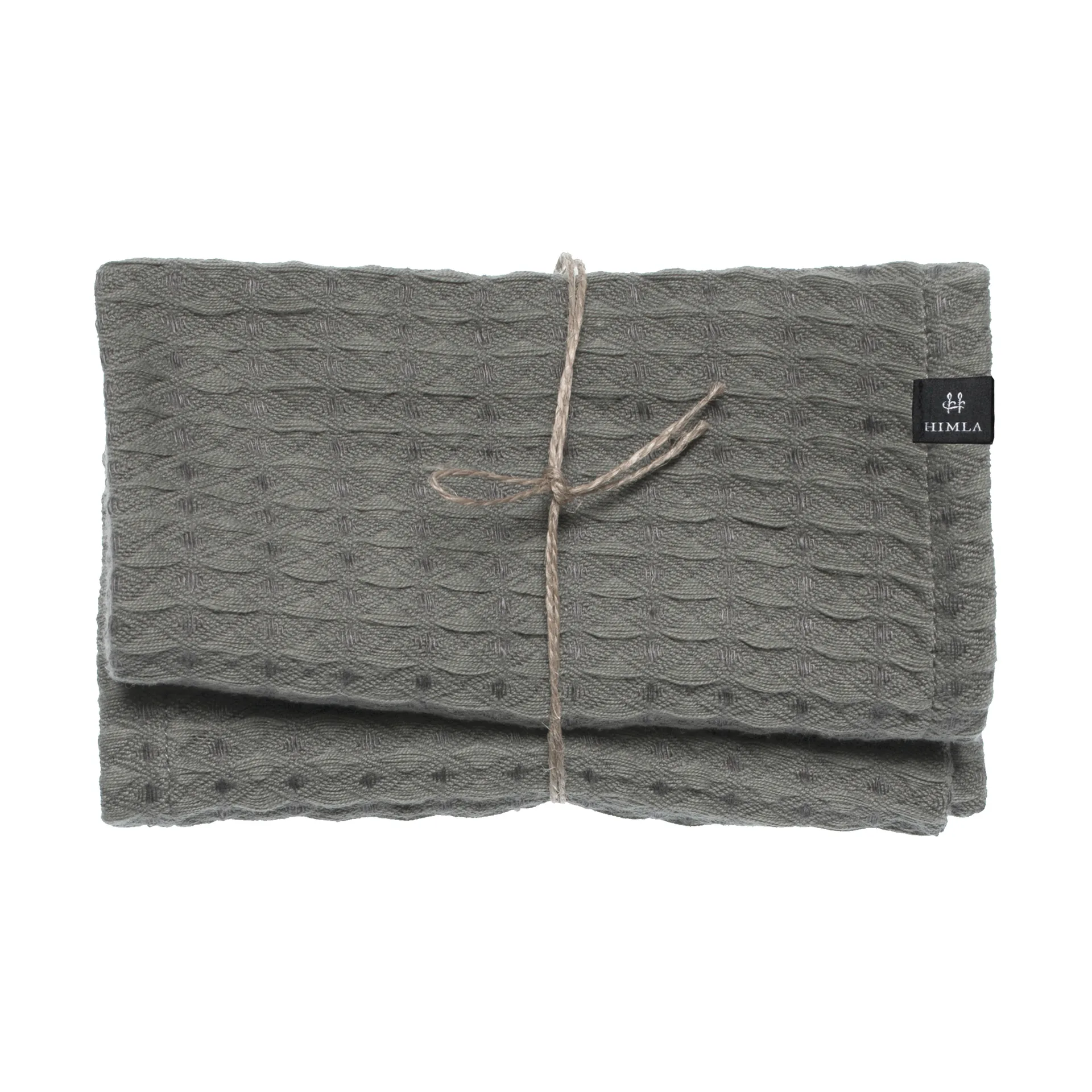 Ego guest towel 30x30 cm 2-pack, Charcoal Himla