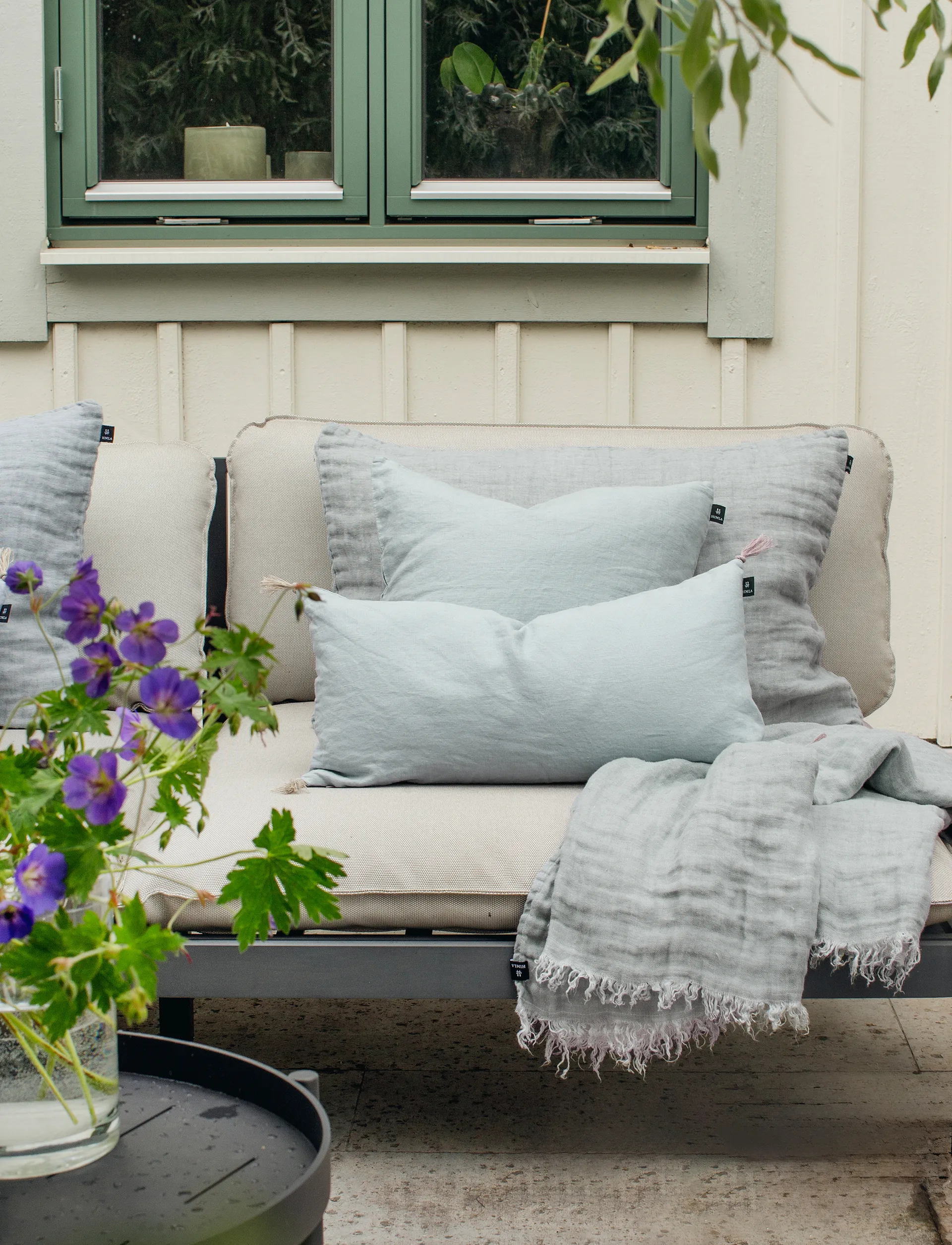 Hannelin throw 130x170 cm, Cloudy sky Himla