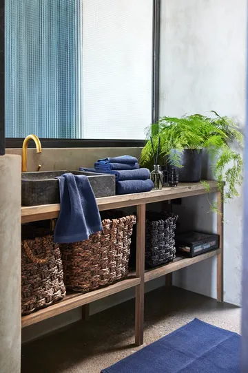 Lina towel indigo - 30x50 cm - Himla