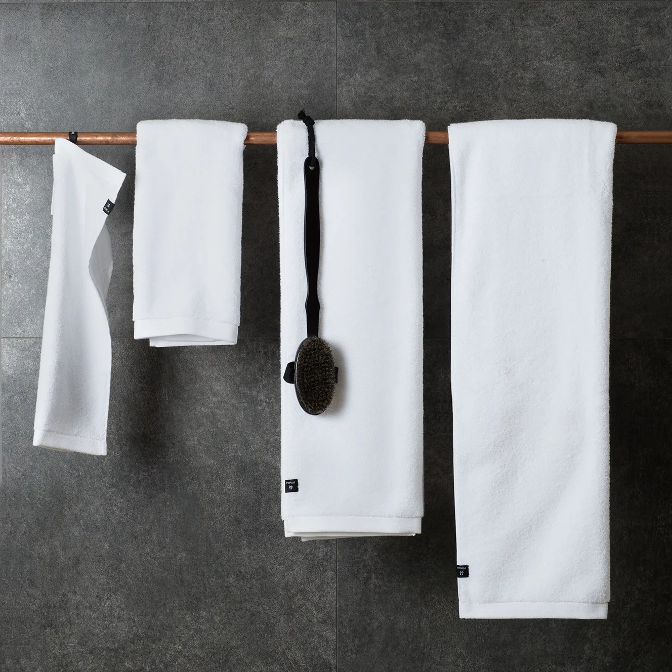 Maxime ecological towel white, 100x150 cm Himla