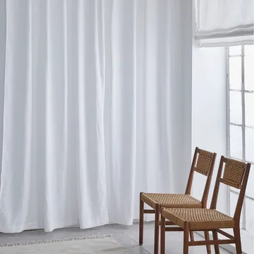 Springtime curtain with ironing strip 280x290 cm - white - Himla
