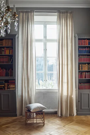 Woodland curtain with pleat strip 135x290 cm - Natural - Himla