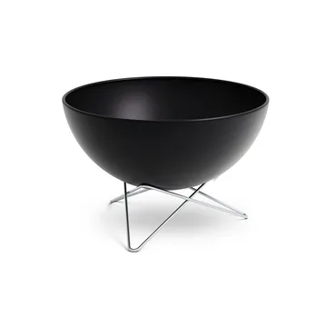 BOWL 57 fireplace - Black-silver, star base - Höfats
