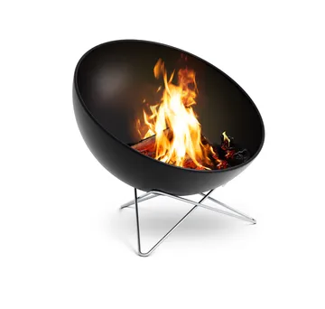 BOWL 70 fire pit - Black-silver, star base - Höfats