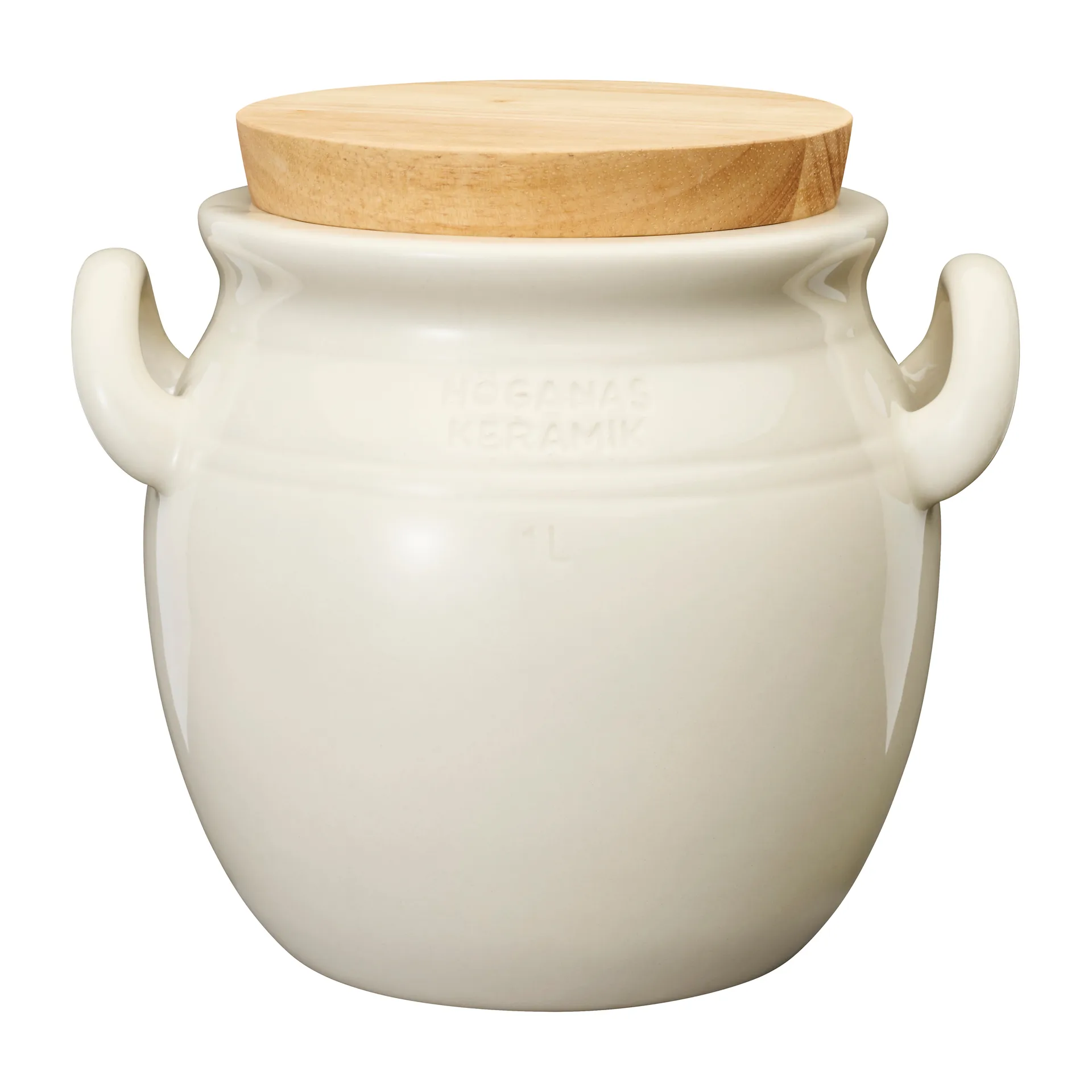 Höganäs Ceramic jar 1 l, Sand Höganäs Keramik