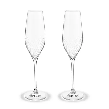 Cabernet Lines champagne glass 29 cl 2-pack - Clear - Holmegaard