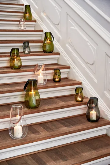 Design With Light lantern olive green - 29 cm - Holmegaard