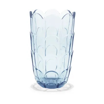 Lily vase H19 cm - Blue iris - Holmegaard