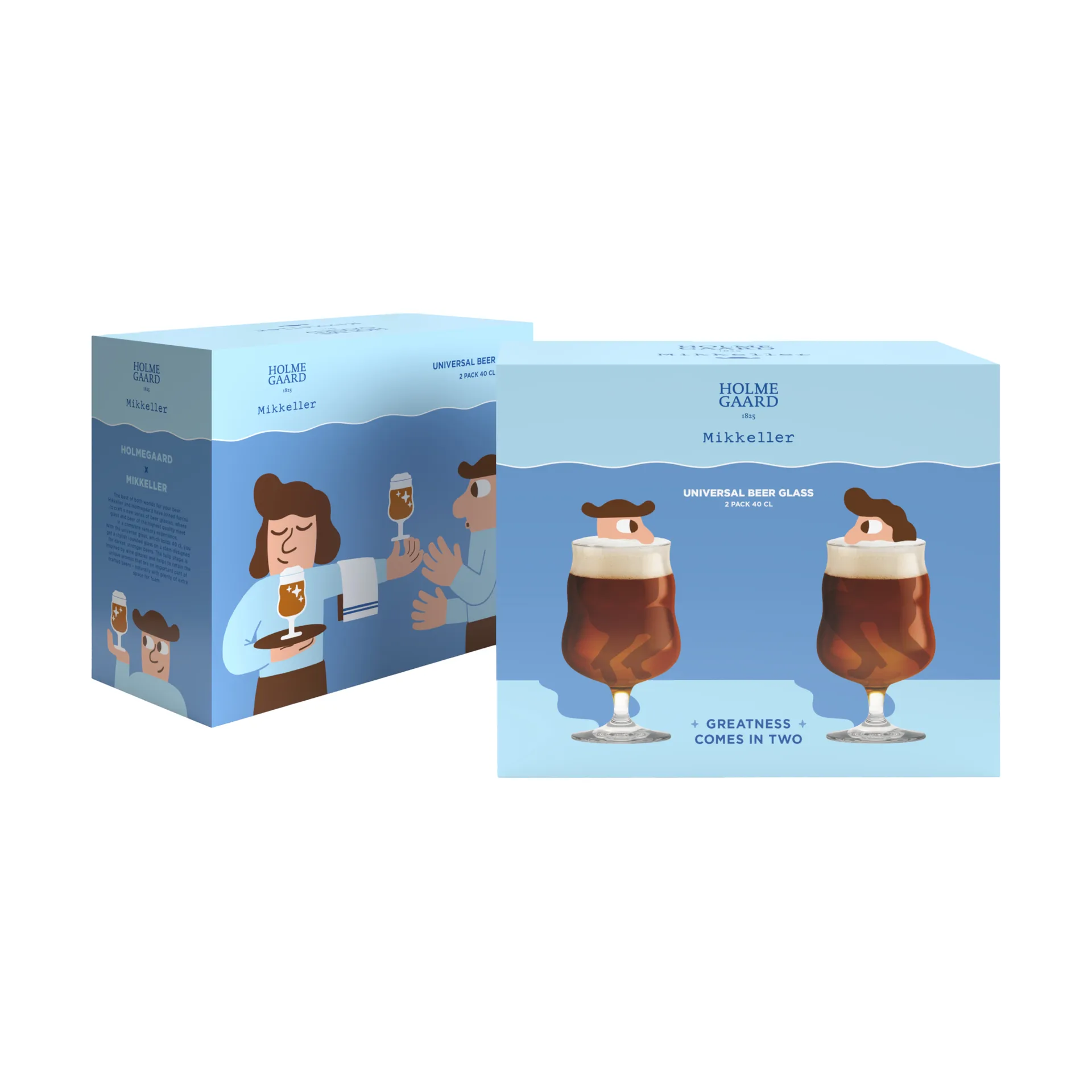 Mikkeller universal beer glass 2-pack, 40 cl Holmegaard