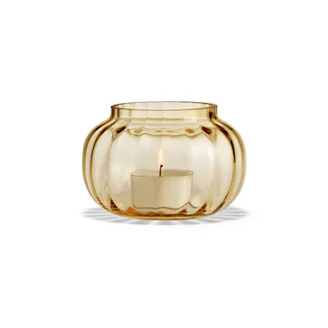 Primula lantern Ø9.5 cm - amber - Holmegaard